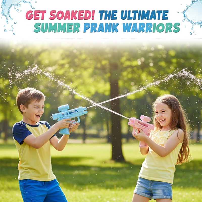 ViannoCraft™ LaughJet Dual-Trigger Prank Water Gun