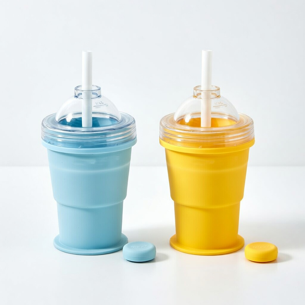 ViannoCraft™ ChillCup Foldable Ice Ball Tumbler