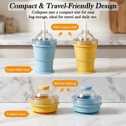 ViannoCraft™ ChillCup Foldable Ice Ball Tumbler