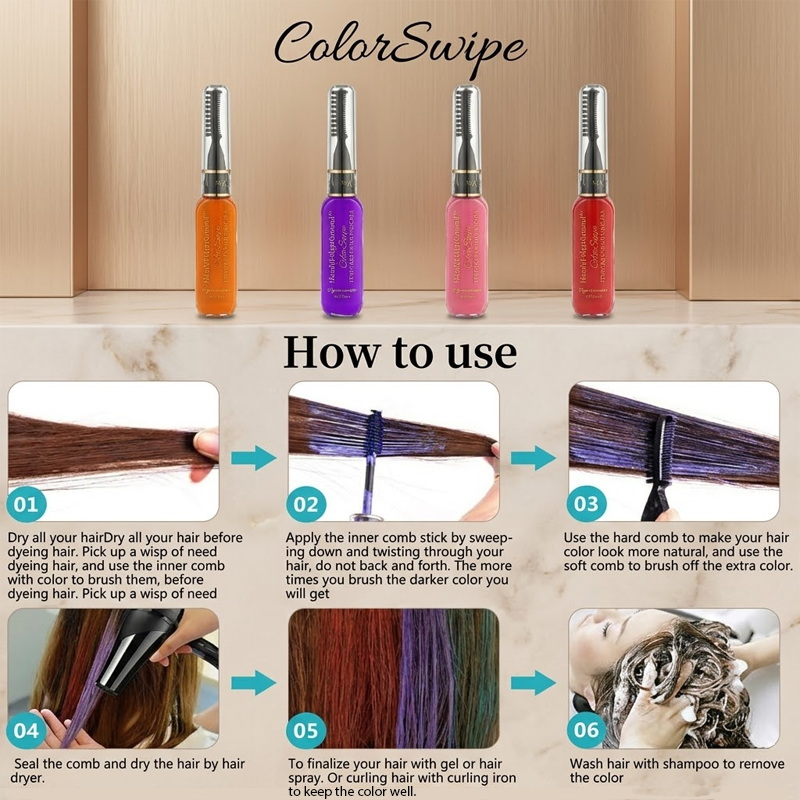 ViannoCraft™ ColorSwipe Temporary Hair Mascara