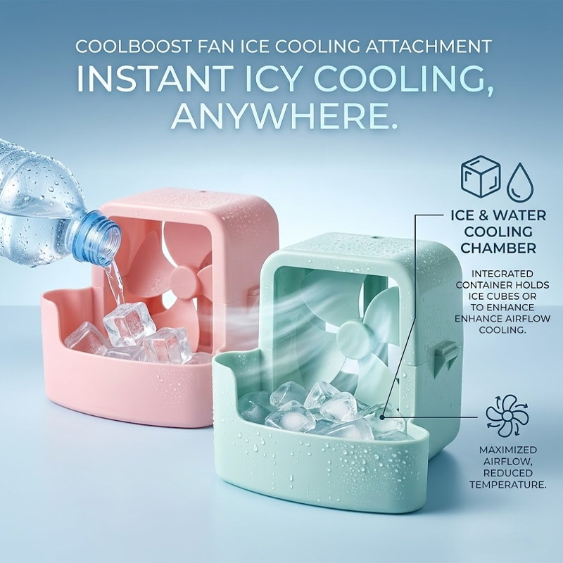 ViannoCraft™ CoolBoost Fan Ice Cooling Attachment