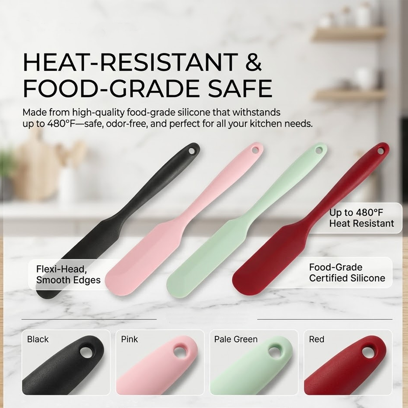 ViannoCraft™ EasyScrape Long Handle Jar Spatula