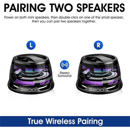 ViannoCraft™ MagniBeat RGB Mini Bluetooth Speaker