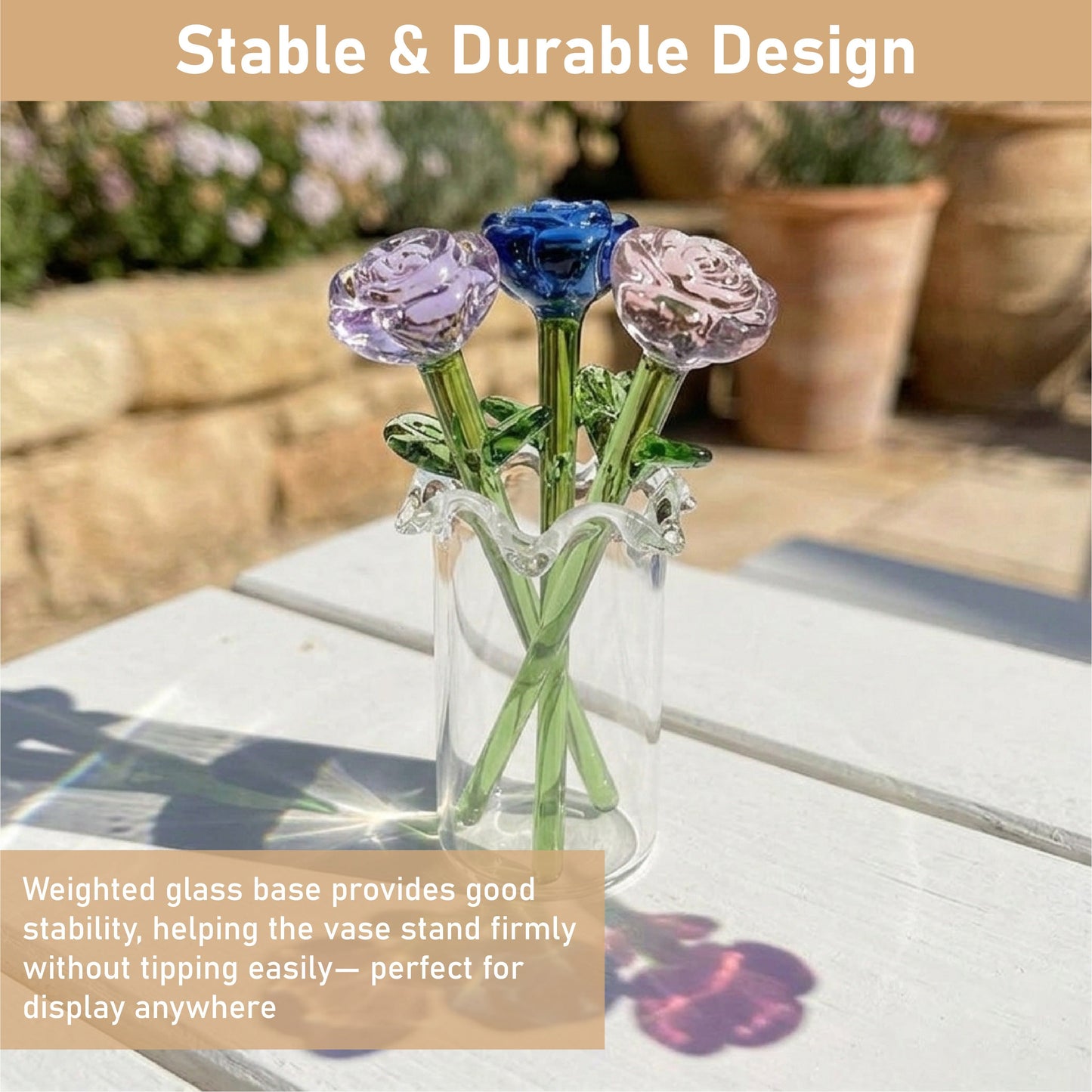 ViannoCraft™ MiniBloom Glass Flower Ornament