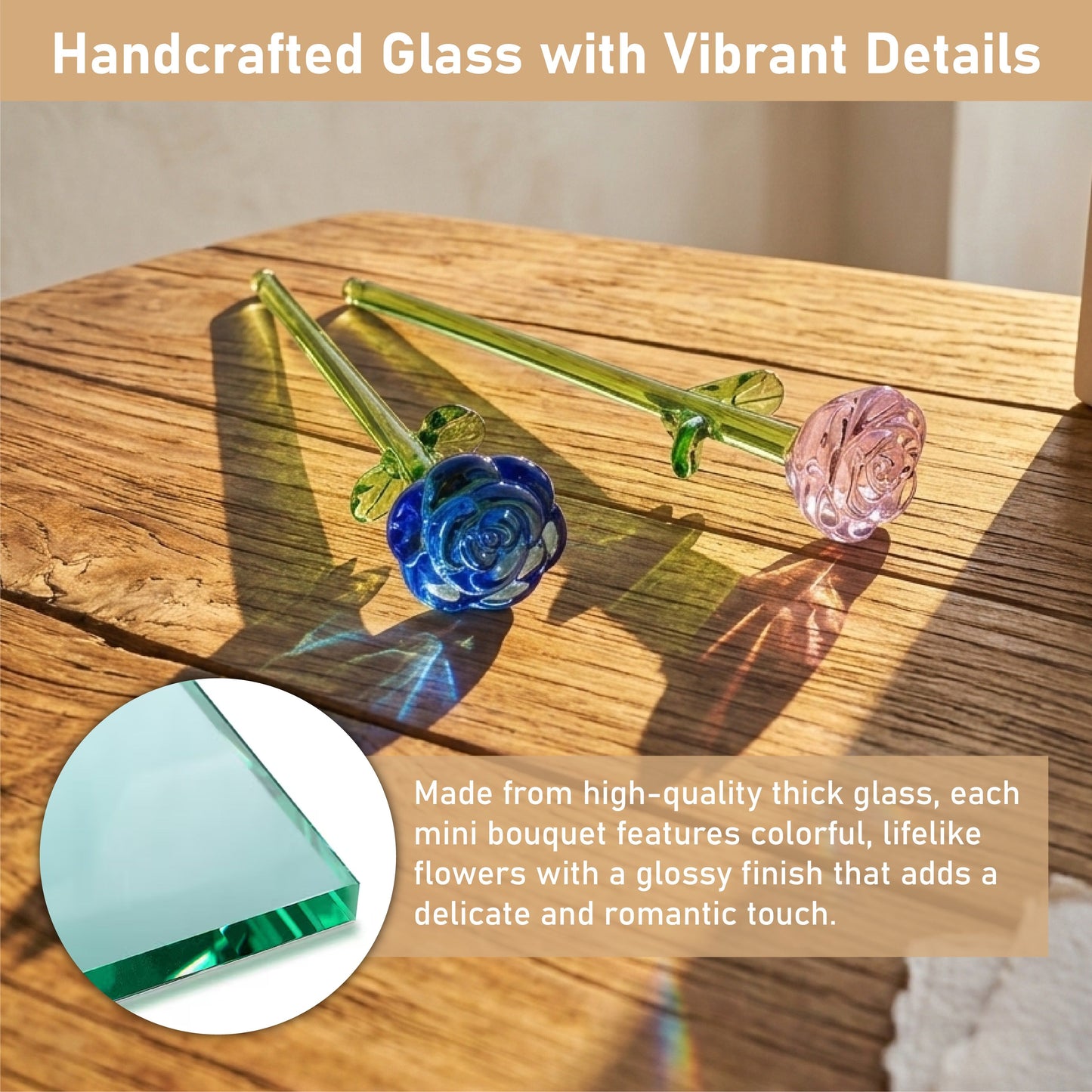 ViannoCraft™ MiniBloom Glass Flower Ornament