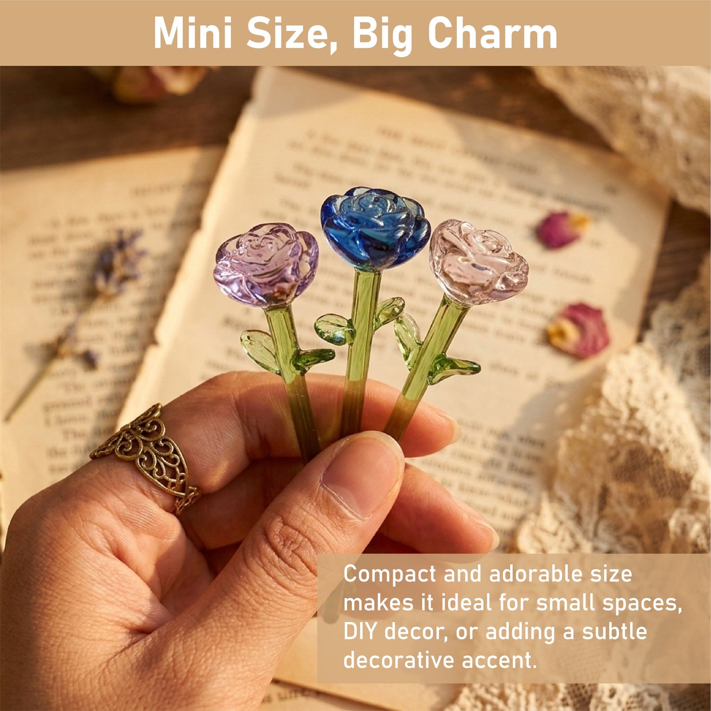 ViannoCraft™ MiniBloom Glass Flower Ornament