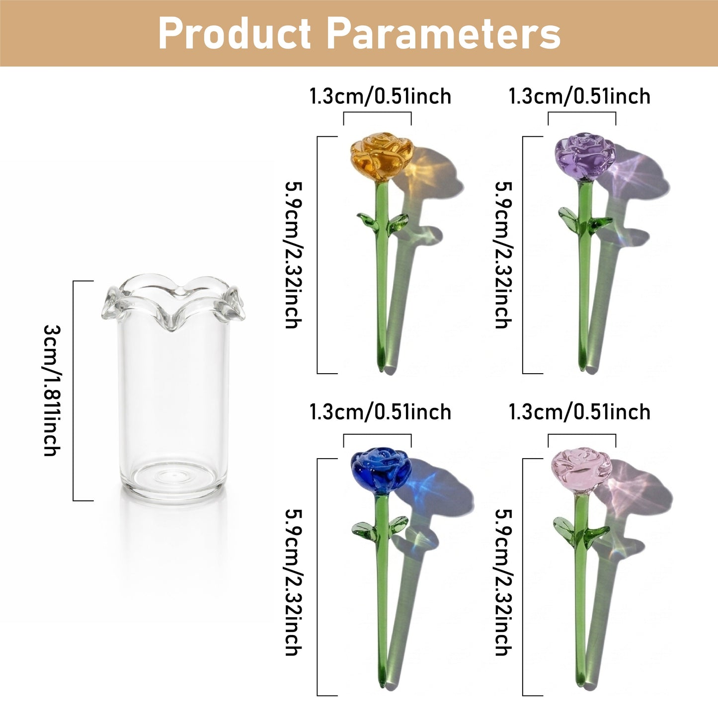 ViannoCraft™ MiniBloom Glass Flower Ornament