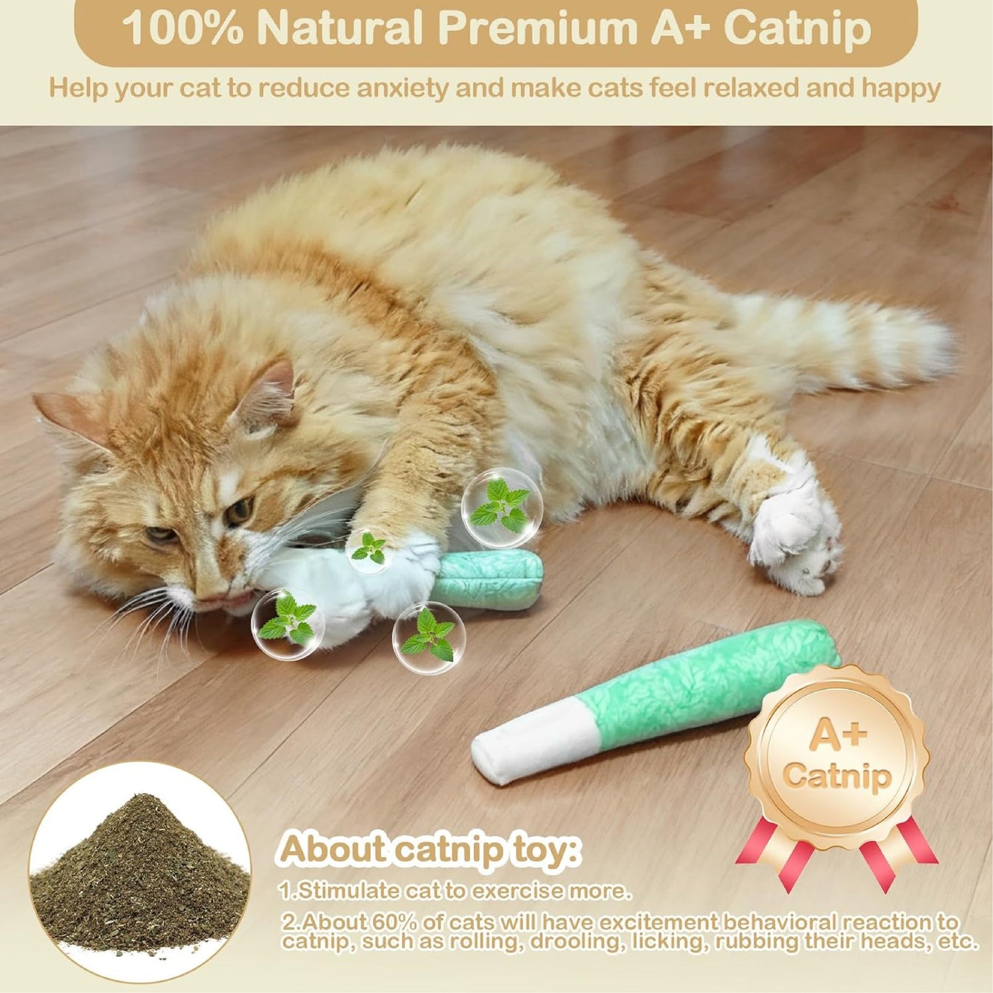 ViannoCraft™ MintMeow Catnip Chewing Toy Pack