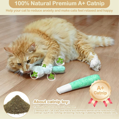 ViannoCraft™ MintMeow Catnip Chewing Toy Pack