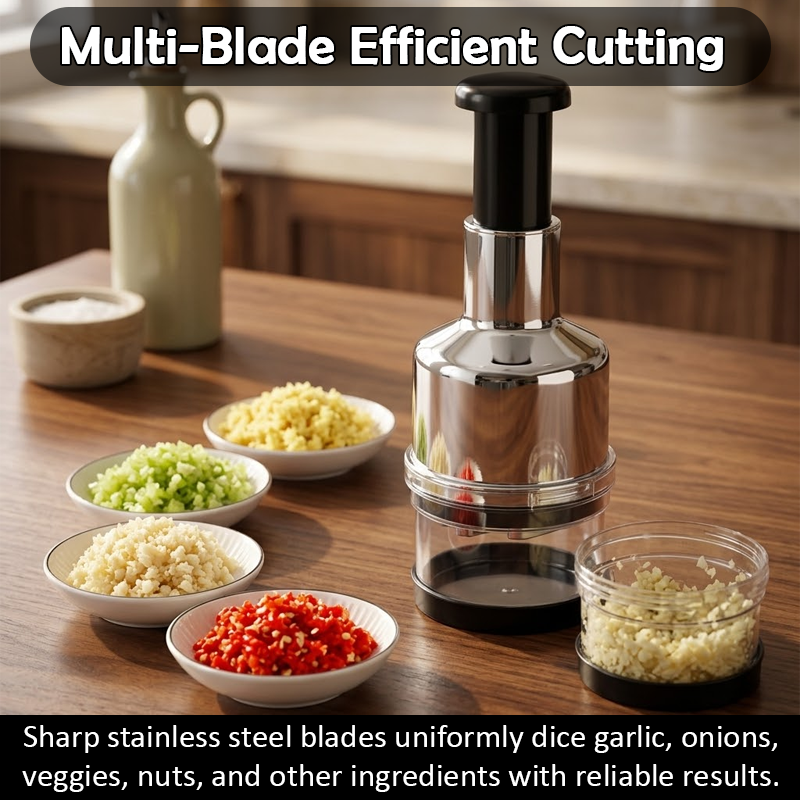 ViannoCraft™ QuickChop Press Chopper