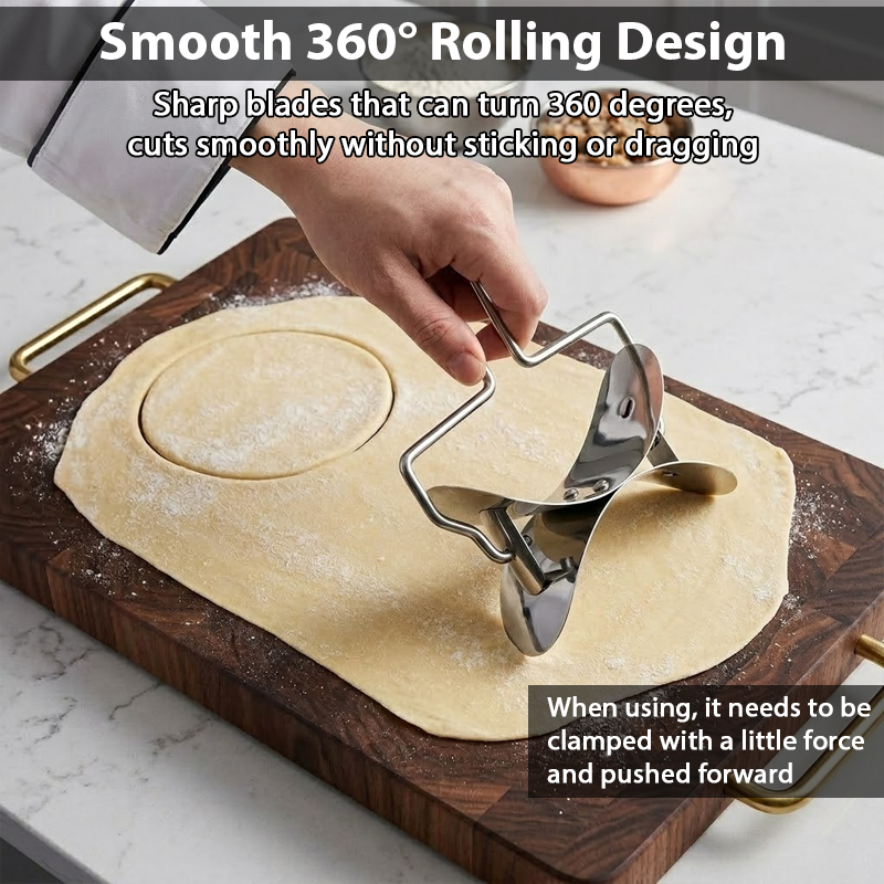 ViannoCraft™ RollCut Stainless Pastry Cutter