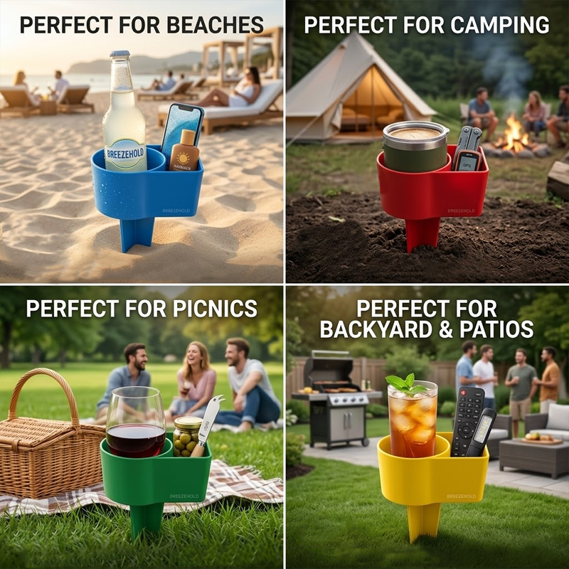 ViannoCraft™ SandHold Beach Cup Organizer