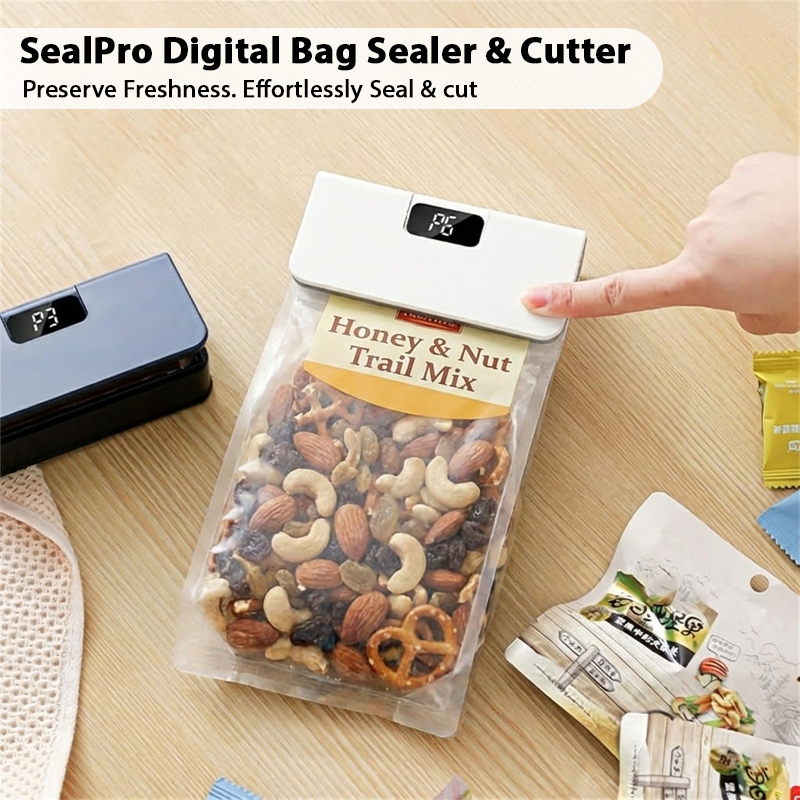 ViannoCraft™ SealPro Digital Bag Sealer & Cutter
