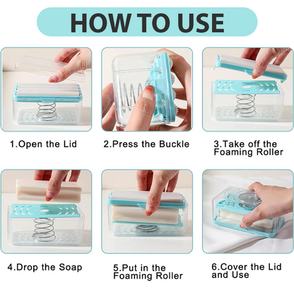 ViannoCraft™ SmartFoam Soap Roller Draining Holder