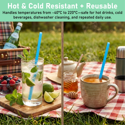 ViannoCraft™ SmartSip Reusable Openable Straw