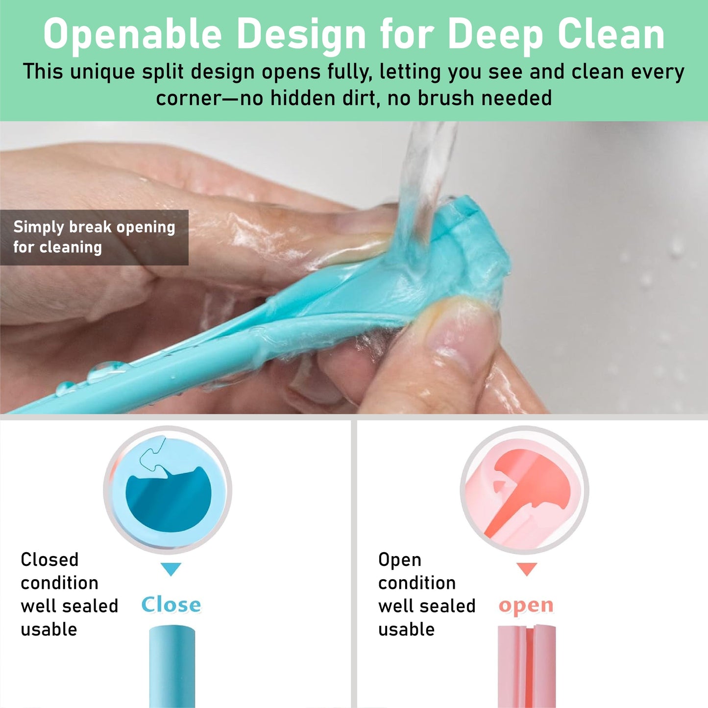ViannoCraft™ SmartSip Reusable Openable Straw