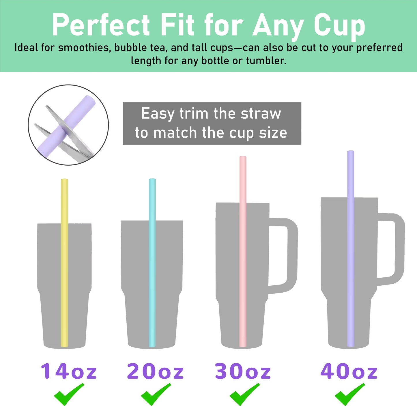 ViannoCraft™ SmartSip Reusable Openable Straw