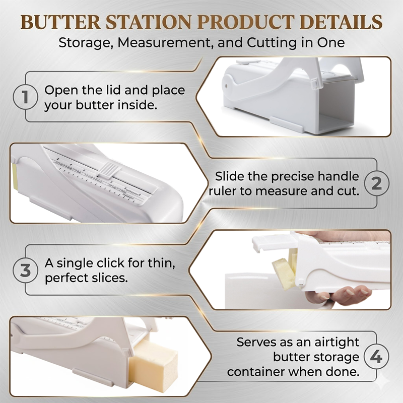 ViannoCraft™ SmartSlice Adjustable Butter Cutter Box
