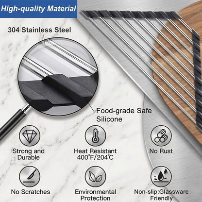 ViannoCraft™ TriCorner Foldable Sink Drying Rack