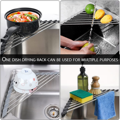 ViannoCraft™ TriCorner Foldable Sink Drying Rack