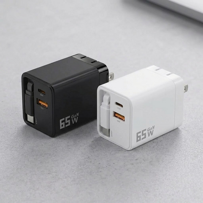 ViannoCraft™ TurboCharge 65W GaN Power Charger