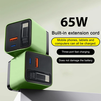 ViannoCraft™ TurboCharge 65W GaN Power Charger
