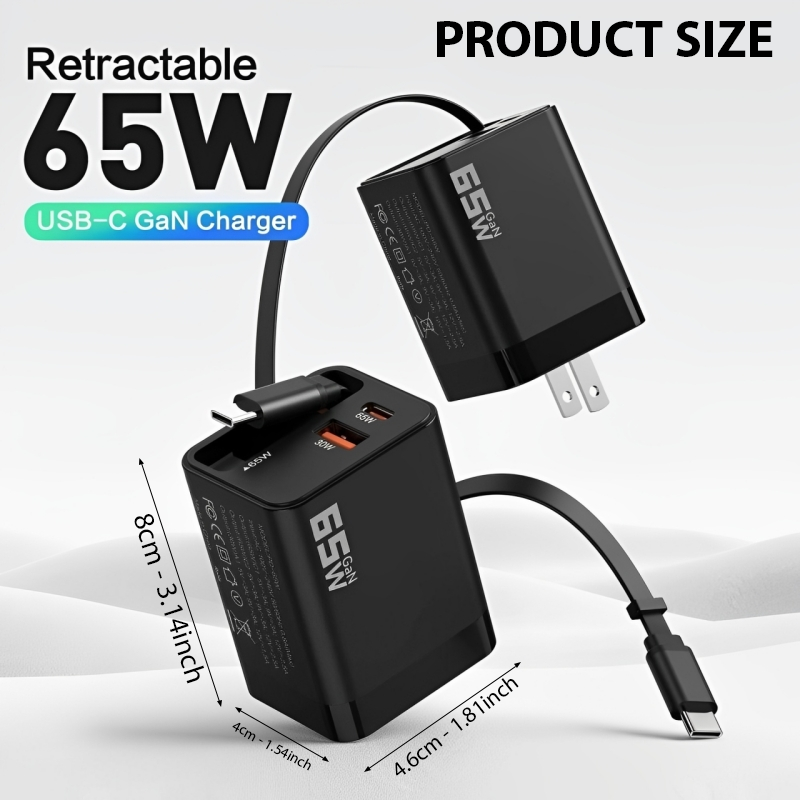 ViannoCraft™ TurboCharge 65W GaN Power Charger