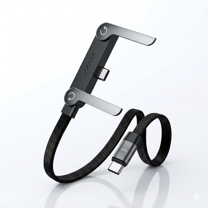 ViannoCraft™ VoltFlex 240W Foldable Phone Stand Cable