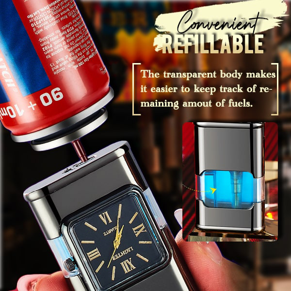 ViannoCraft™ Windproof Dual-Flame Vintage Watch Lighter