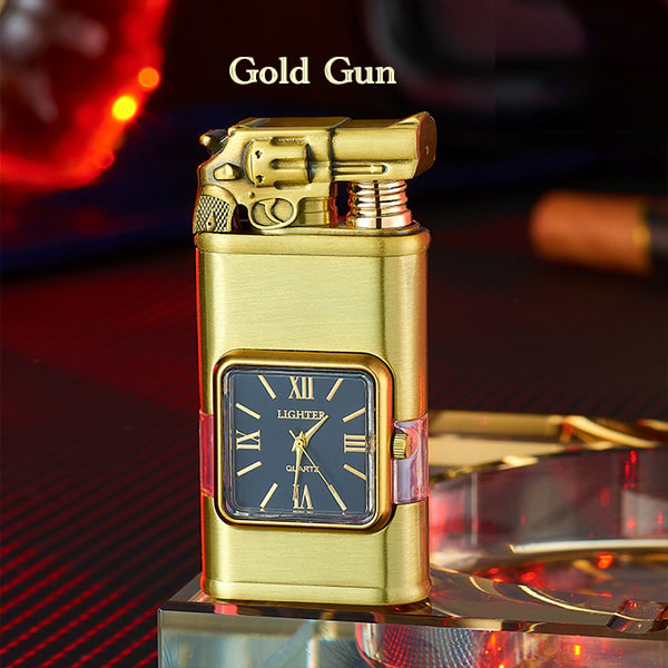 ViannoCraft™ Windproof Dual-Flame Vintage Watch Lighter