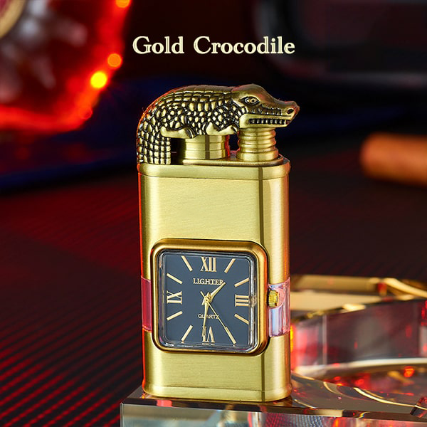 ViannoCraft™ Windproof Dual-Flame Vintage Watch Lighter