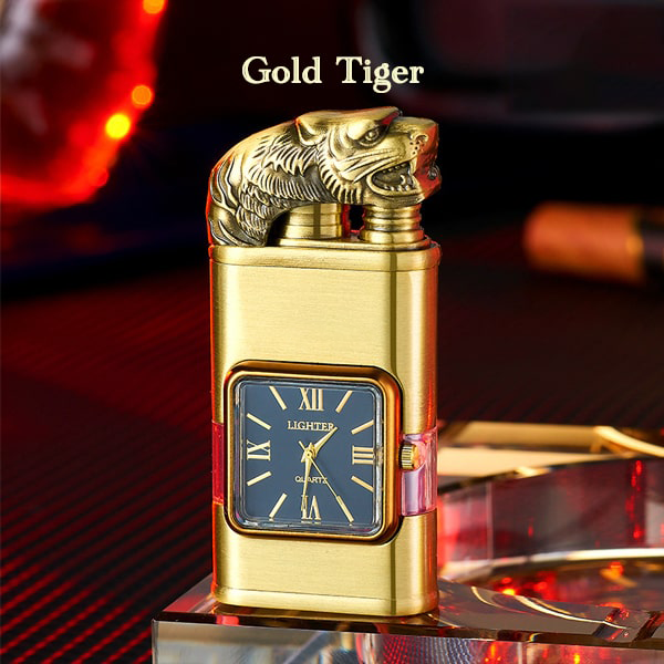 ViannoCraft™ Windproof Dual-Flame Vintage Watch Lighter