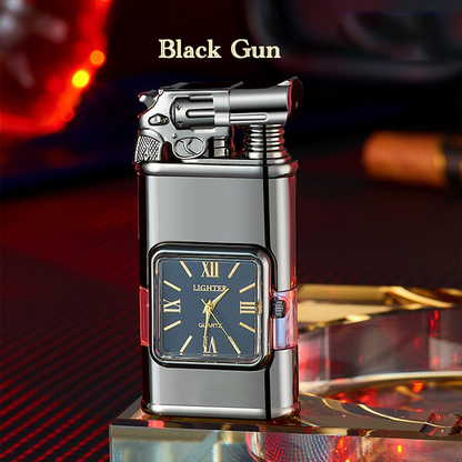 ViannoCraft™ Windproof Dual-Flame Vintage Watch Lighter