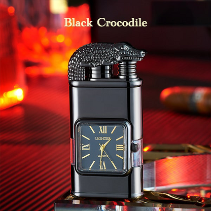 ViannoCraft™ Windproof Dual-Flame Vintage Watch Lighter
