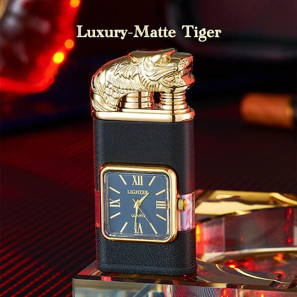 ViannoCraft™ Windproof Dual-Flame Vintage Watch Lighter