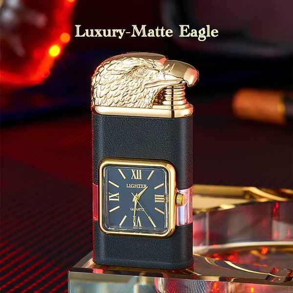ViannoCraft™ Windproof Dual-Flame Vintage Watch Lighter