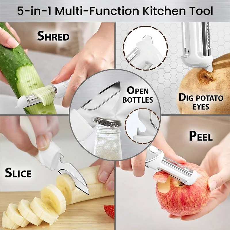 ViannoCraft™ AllPeel 5-in-1 Multi Kitchen Tool