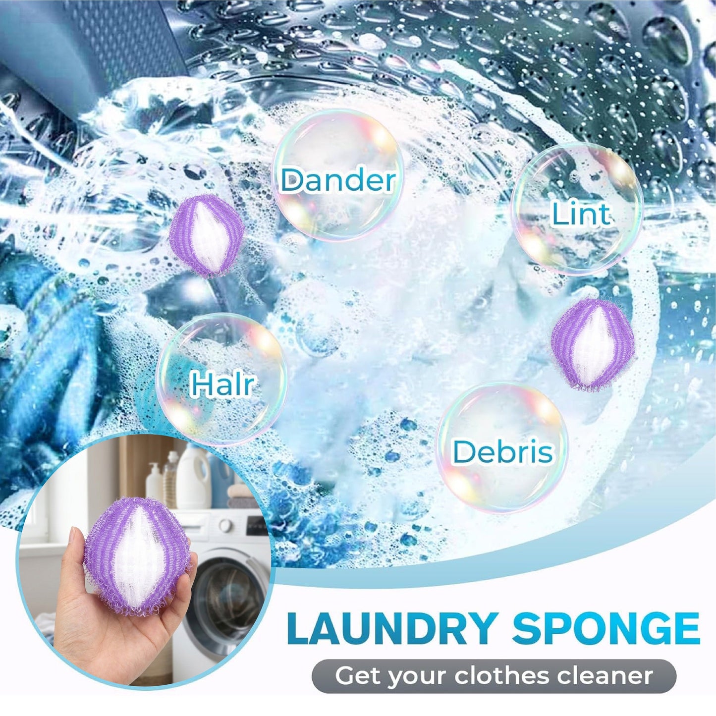 👍 ViannoCraft™ FurLift Pet Hair Remover Cleaning Balls