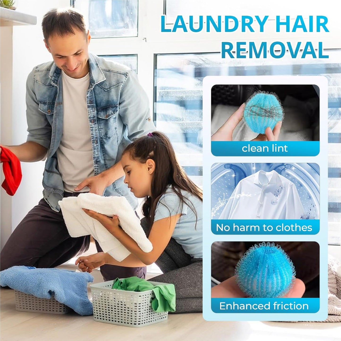 👍 ViannoCraft™ FurLift Pet Hair Remover Cleaning Balls