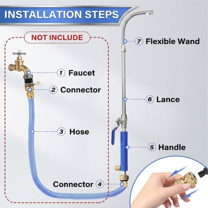 ViannoCraft™ QuickWash Heavy-Duty Pressure Wand