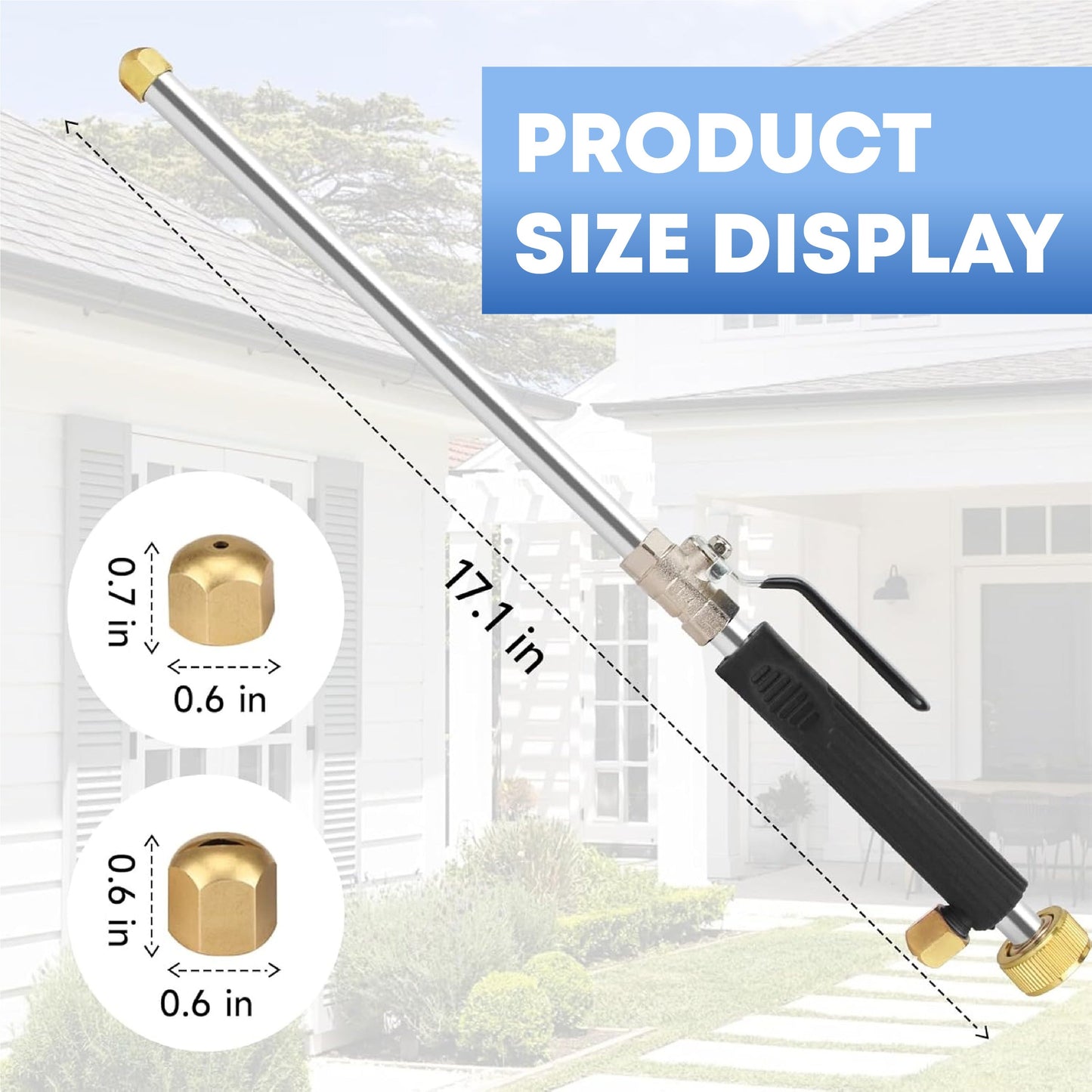 ViannoCraft™ QuickWash Heavy-Duty Pressure Wand