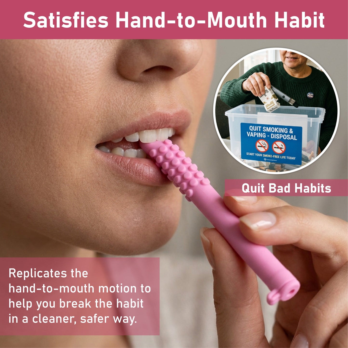 ViannoCraft™ QuitCig Chewable Breather Stick