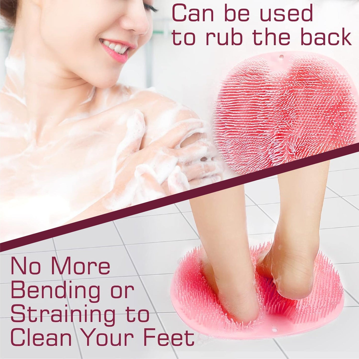 ViannoCraft™ Silicone Foot & Back Massage Scrubber