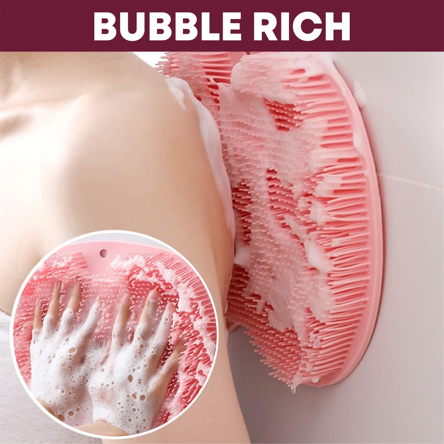 ViannoCraft™ Silicone Foot & Back Massage Scrubber