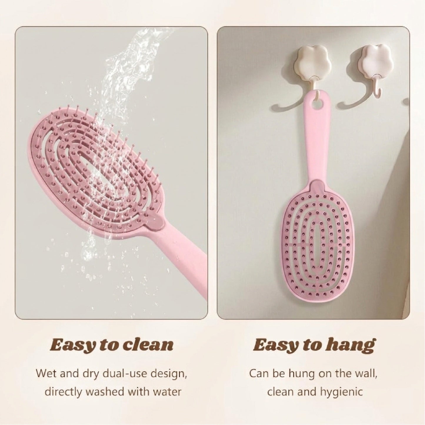 ViannoCraft™ SilkClean Detangle Quick-Dry Hair Brush