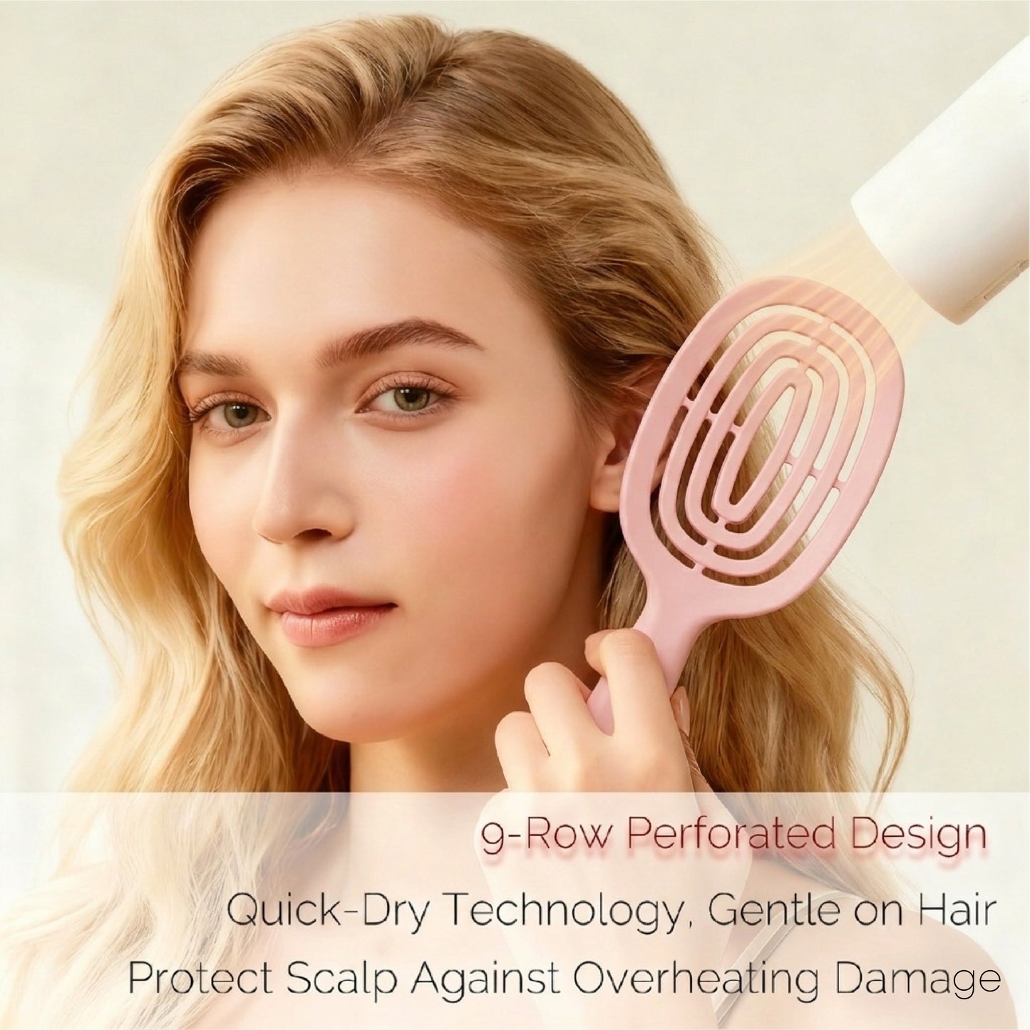 ViannoCraft™ SilkClean Detangle Quick-Dry Hair Brush