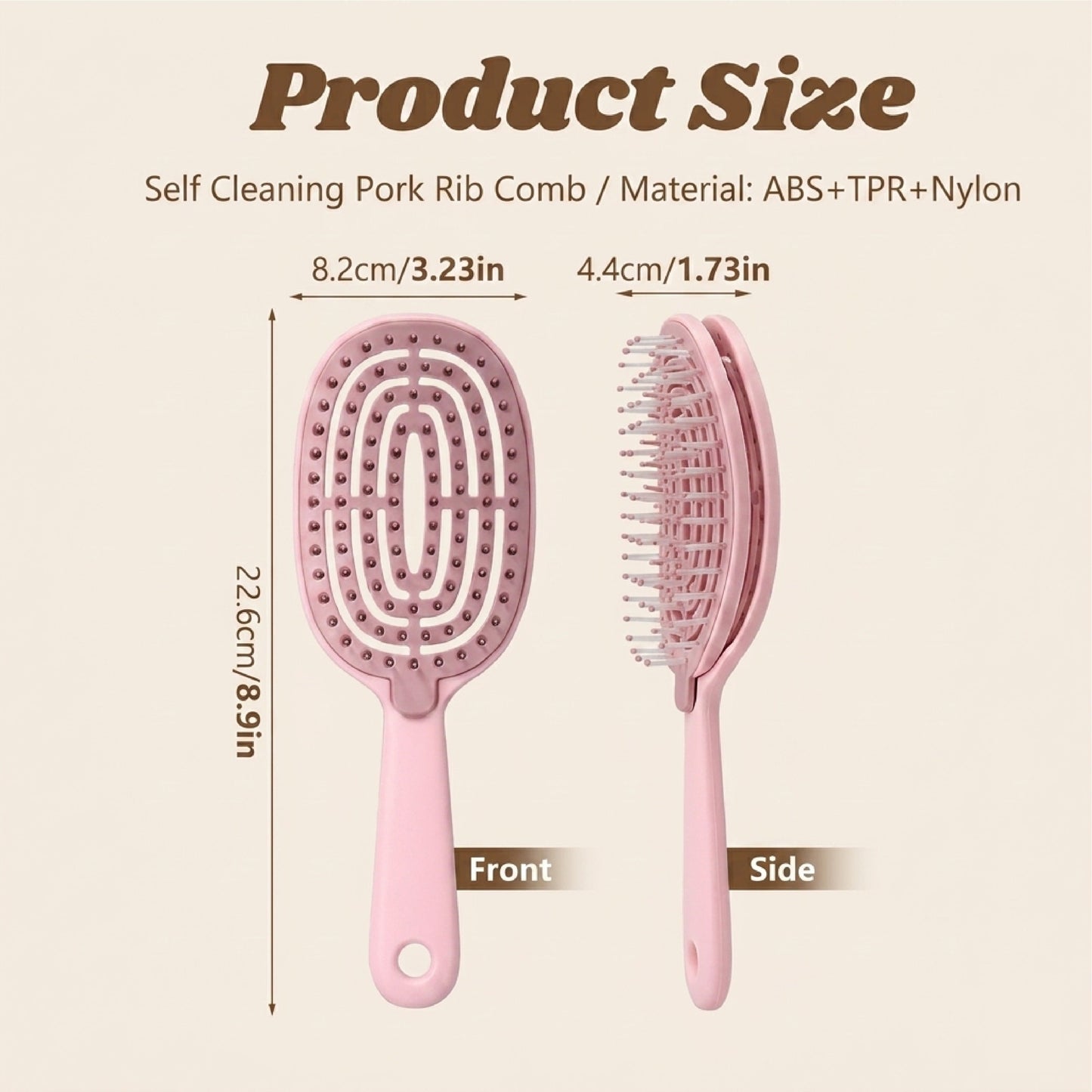 ViannoCraft™ SilkClean Detangle Quick-Dry Hair Brush