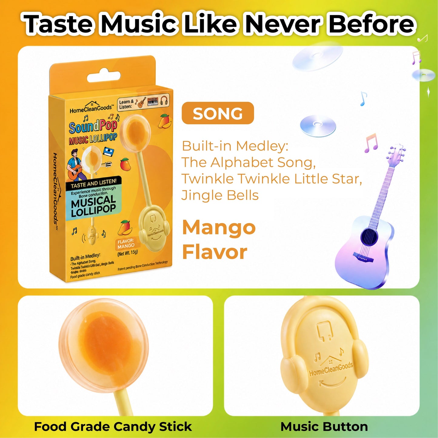 ViannoCraft™ SoundPop Music Lollipop