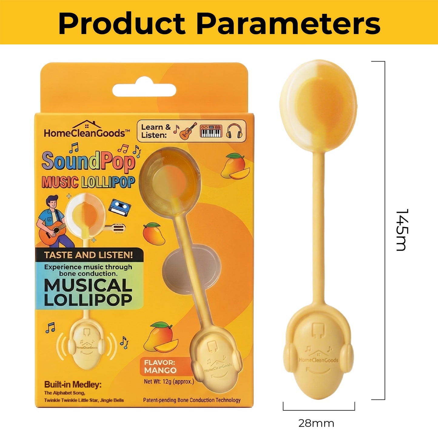 ViannoCraft™ SoundPop Music Lollipop