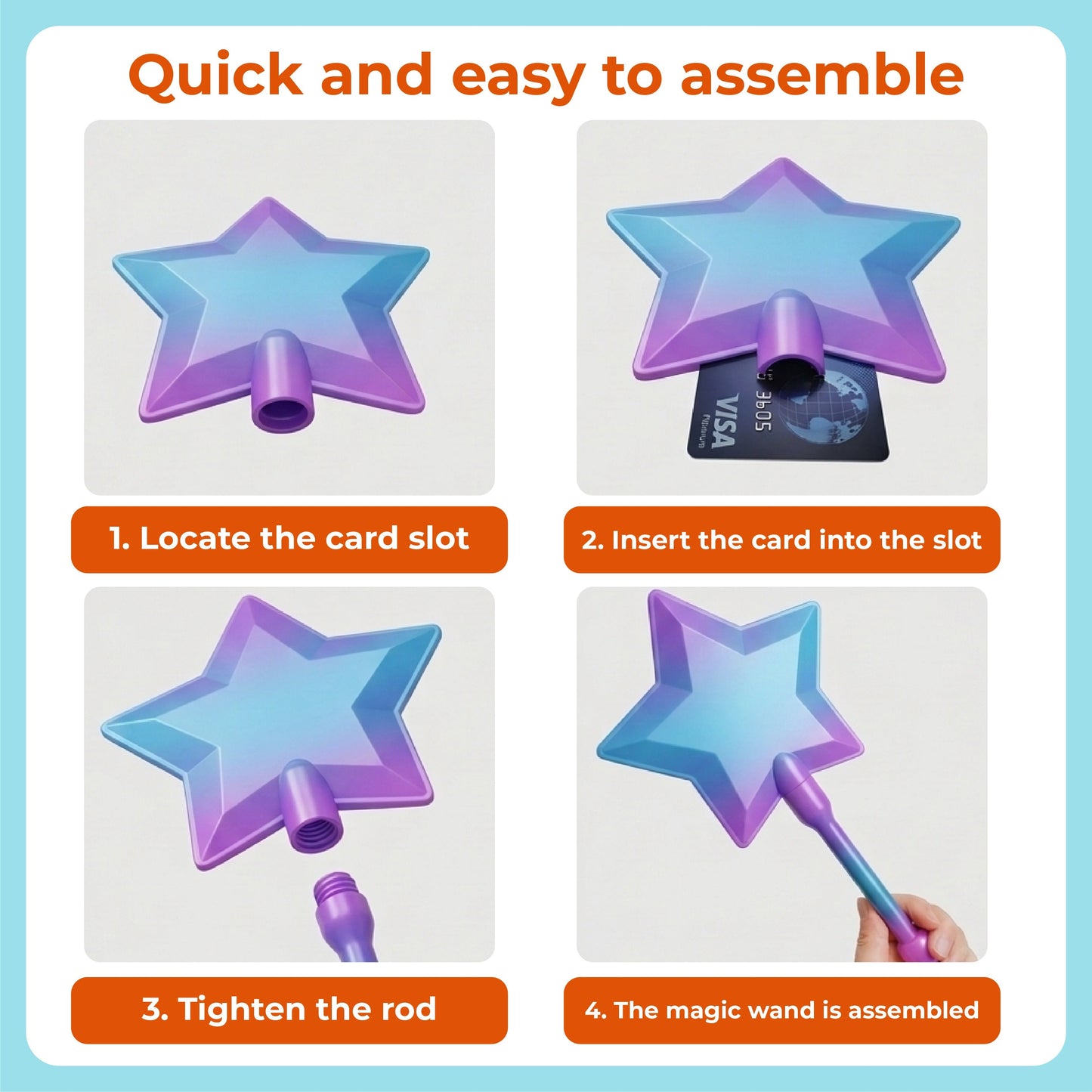 ViannoCraft™ SparklePay Magic Tap Card Wand